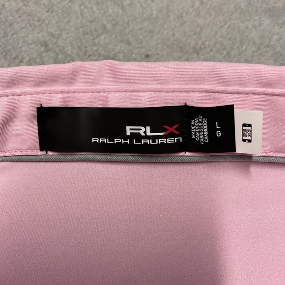 RLX Ralph Lauren Golf Polo Mens Large Pink Sea Island Performance Stretch - Picture 3 of 9